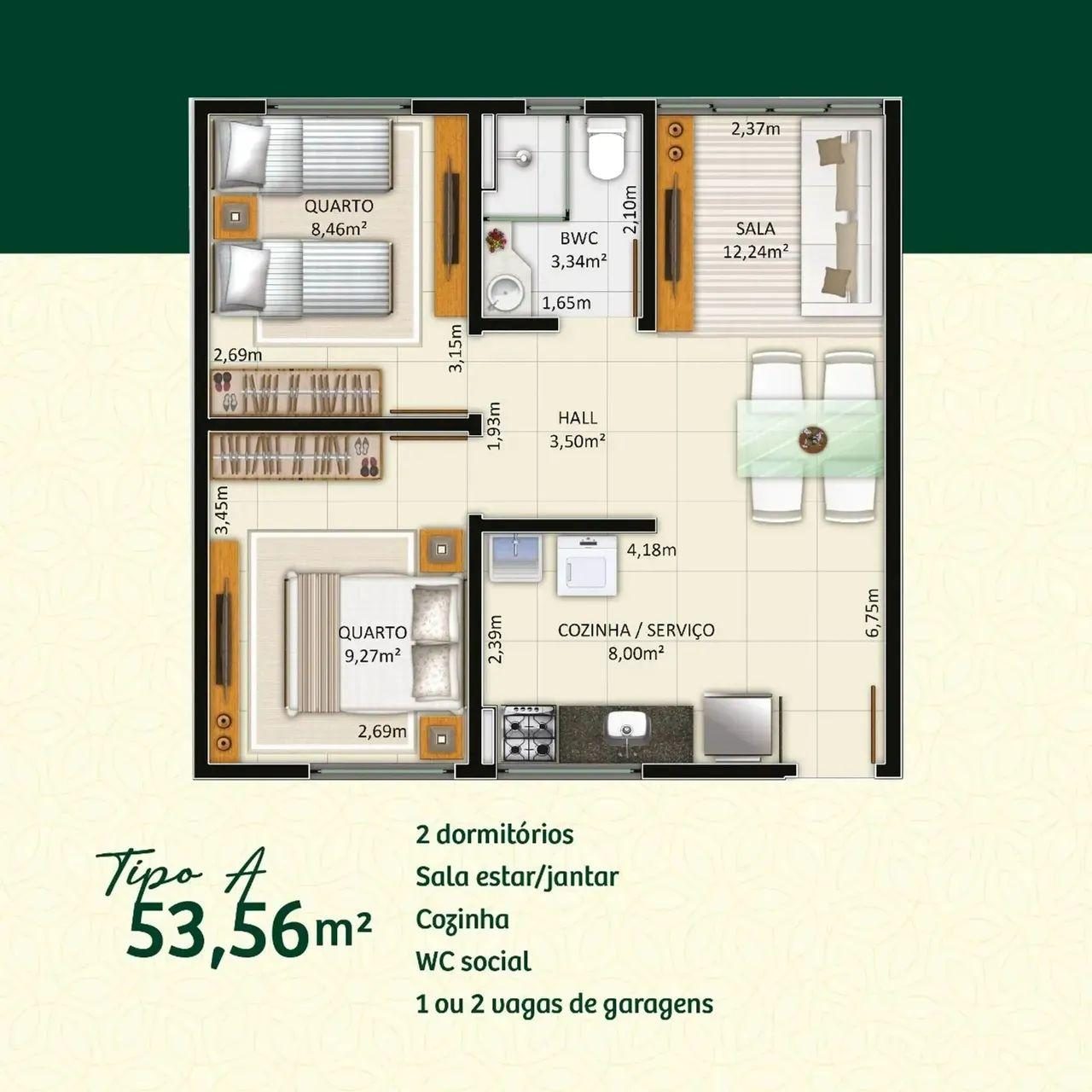 Planta Planta 53m²