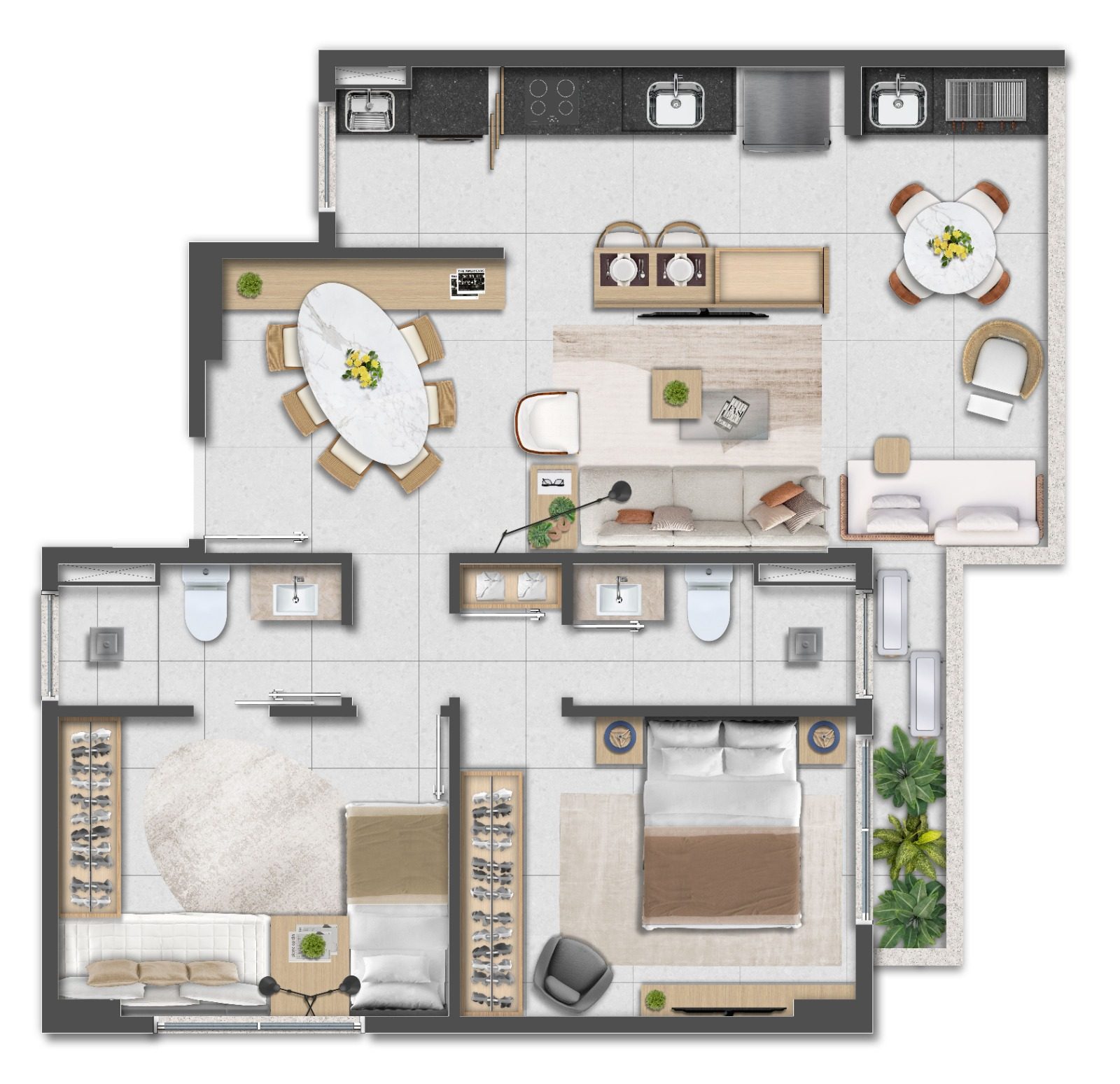 Planta Planta 90m²