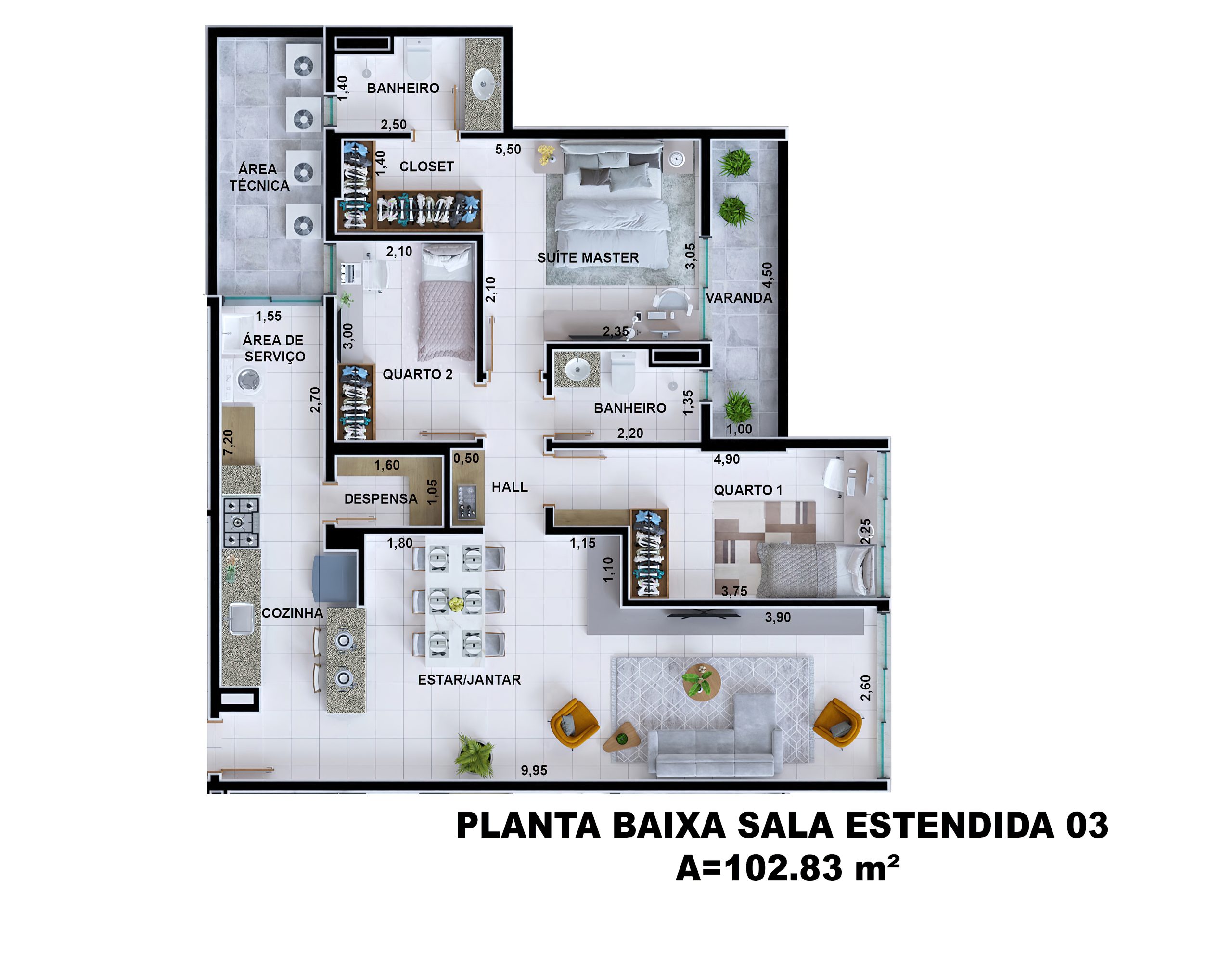 Planta Planta 102m²