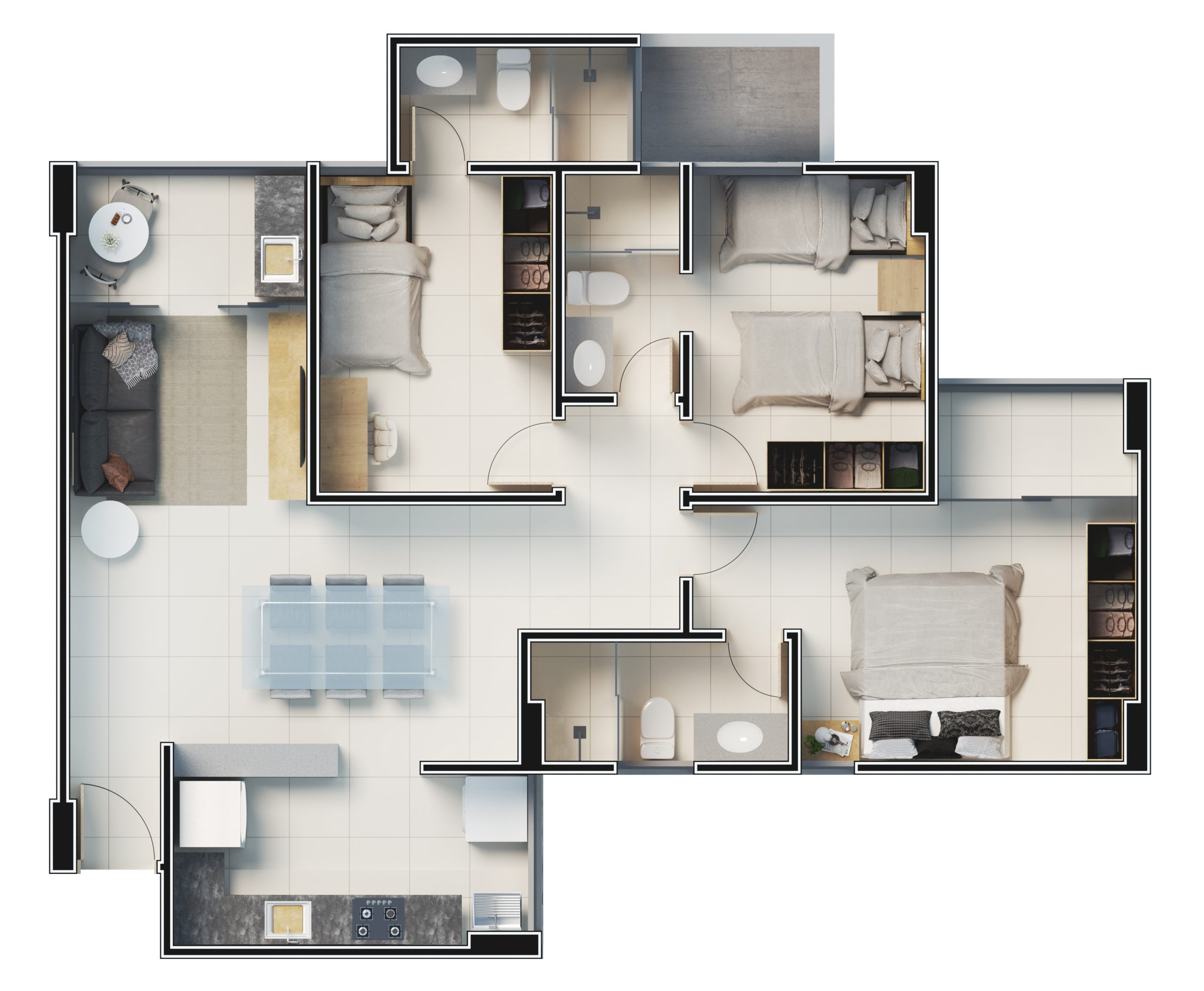 Planta Planta 86m²