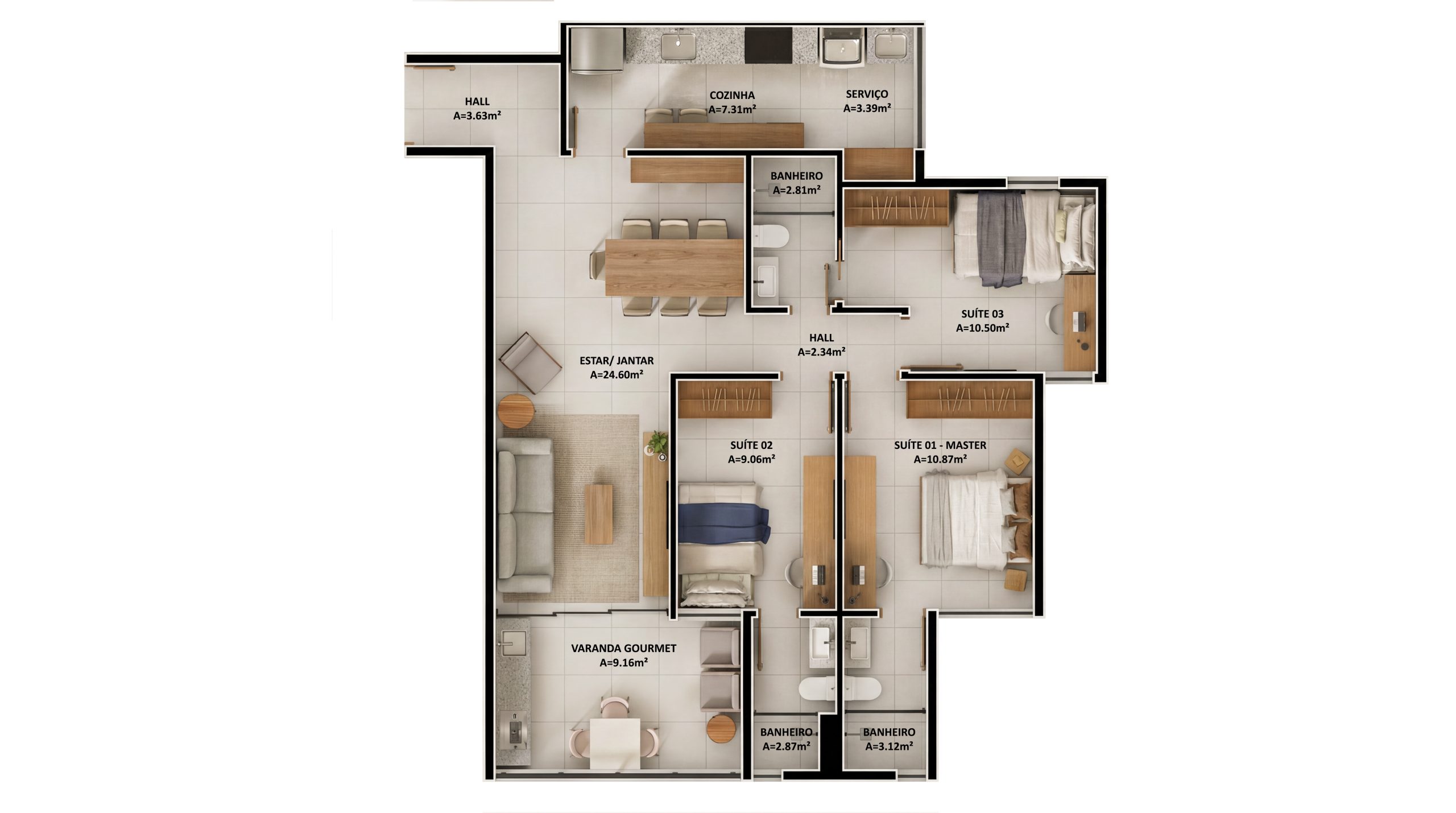 Planta Planta 90m²