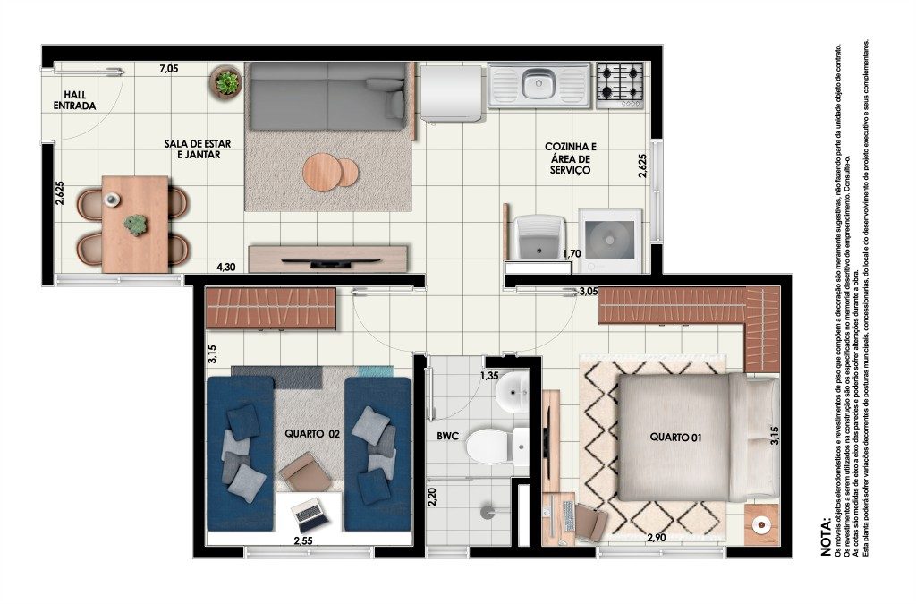 Planta Planta 41m²
