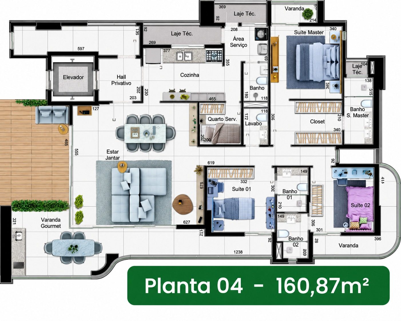 Planta Planta 160m²