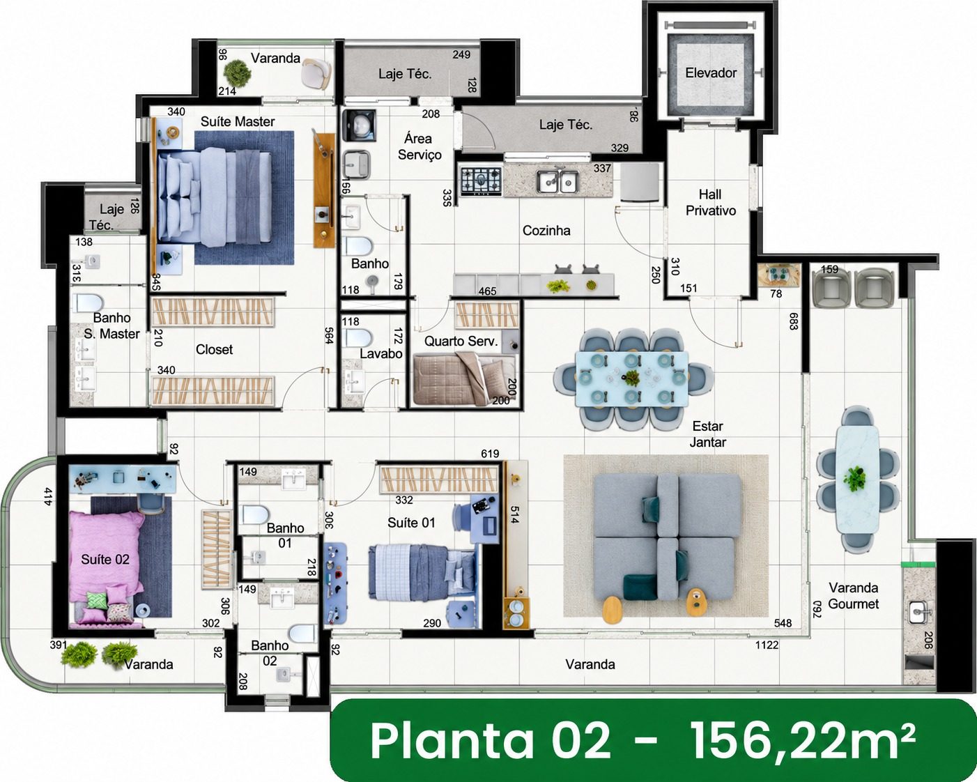 Planta Planta 156m²