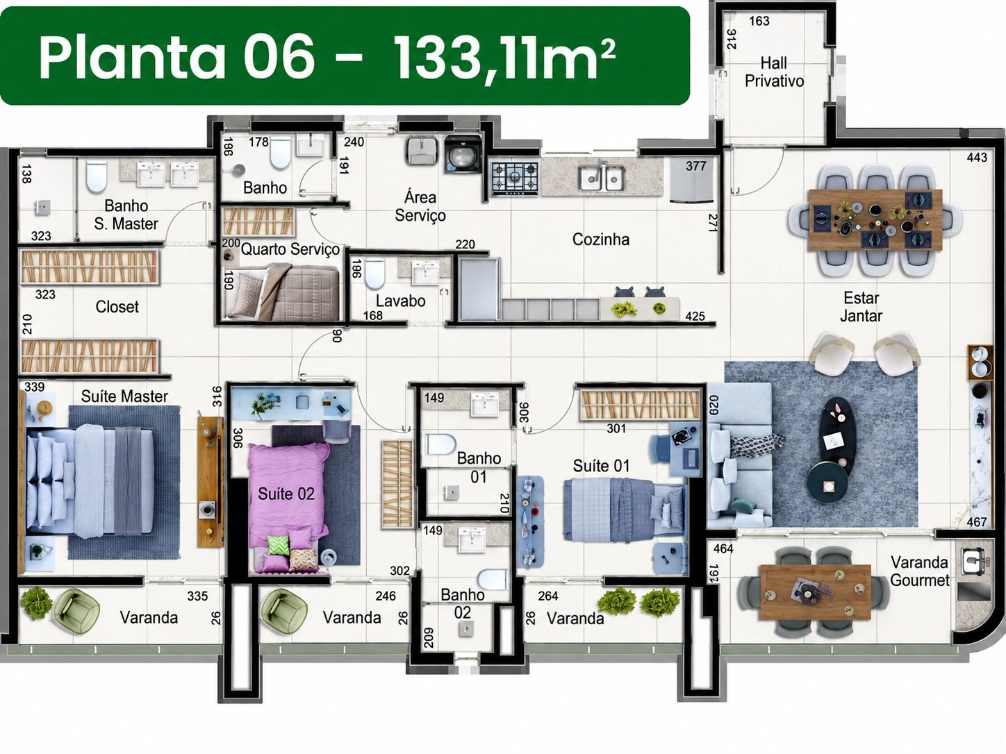 Planta Planta 133m²