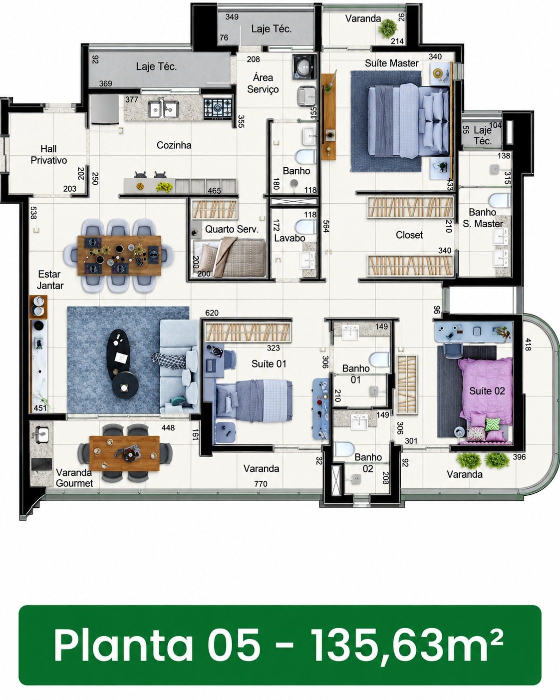 Planta Planta 135m²