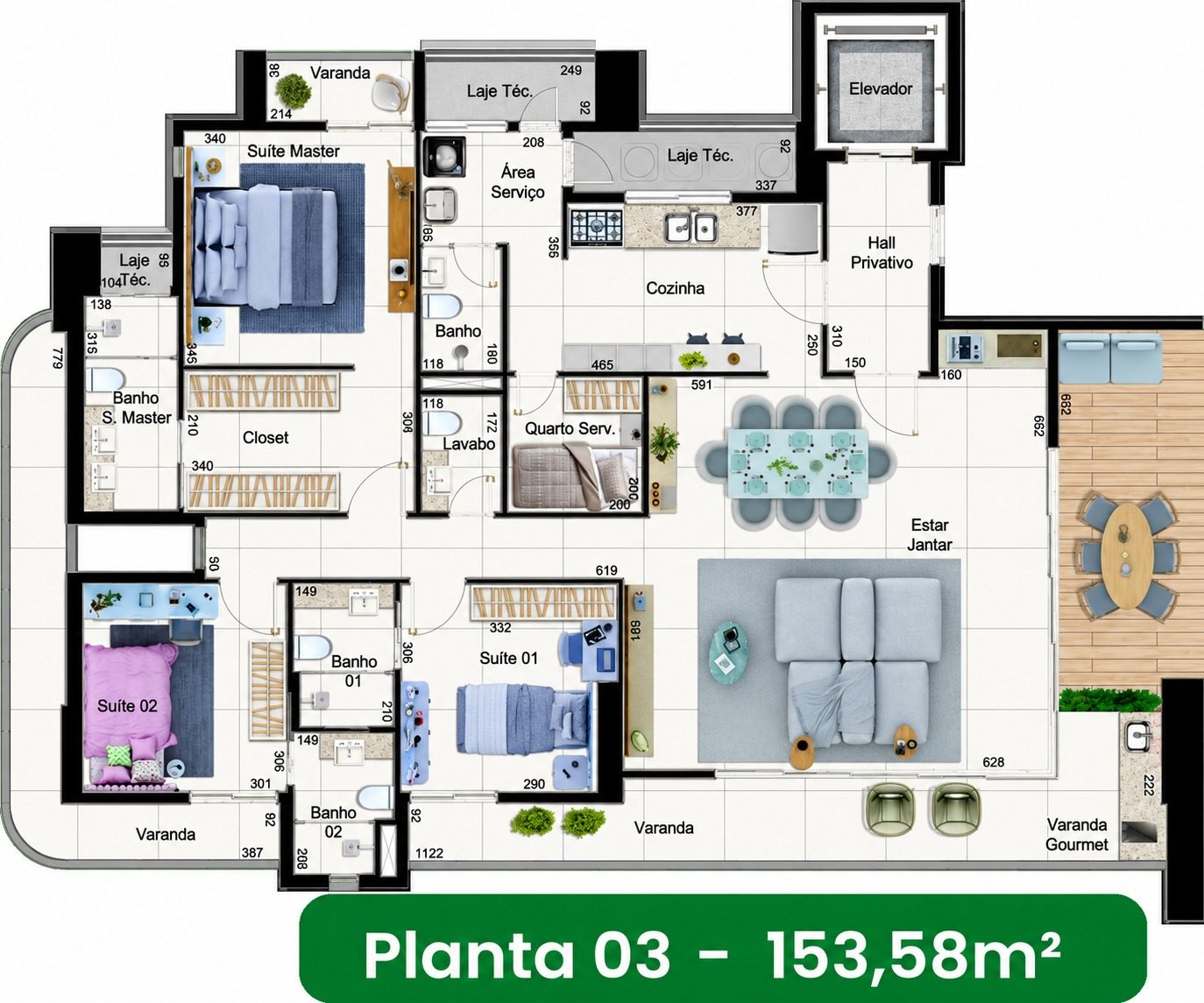 Planta Planta 153m²