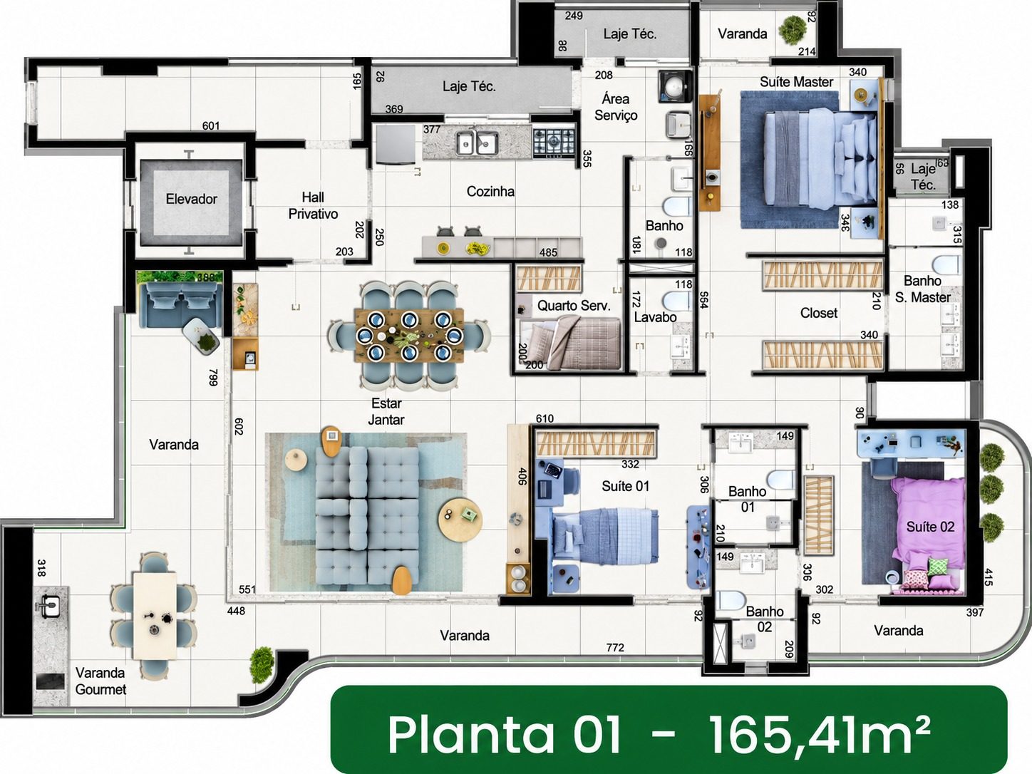 Planta Planta 165m²