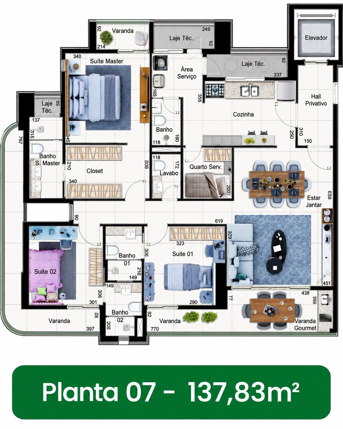 Planta Planta 137m²
